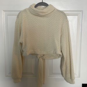 Cream Cropped Sweater
